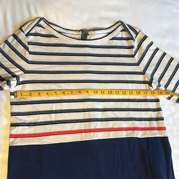 Land's End Women's Heritage Cotton Jersey Elbow Sleeve Dress size S - Picture 12 of 14